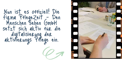 Nun ist es offiziell! Die Firma PflegeZeit GmbH ist gegründet.